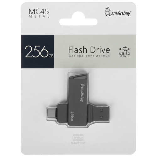 Купить Память OTG USB Flash 256 ГБ Smartbuy MC45 [SB256GBMC45] в интернет-магазине DNS. Характеристики, цена Smartbuy MC45 | 5637550.