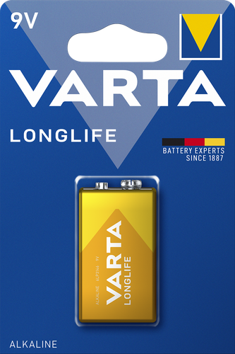 Купить Батарейка Varta LongLife крона (6LR61/6F22/CR-9V) в интернет-магазине DNS. Характеристики, цена Varta LongLife | 4743363.
