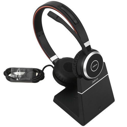 Купить Беспроводные наушники Jabra Evolve 65 + Док-станция черный 2021 в интернет-магазине DNS. Характеристики, цена Jabra Evolve 65 | 5478287.