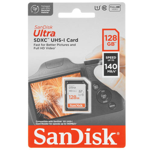 Купить Карта памяти SanDisk Ultra SDXC 128 ГБ [SDSDUNB-128G-GN6IN] в интернет-магазине DNS. Характеристики, цена  | 9102936.