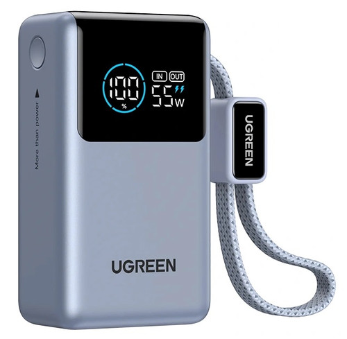 Купить Портативный аккумулятор Ugreen PB727 серый в интернет-магазине DNS. Характеристики, цена Ugreen PB727 | 5925535.