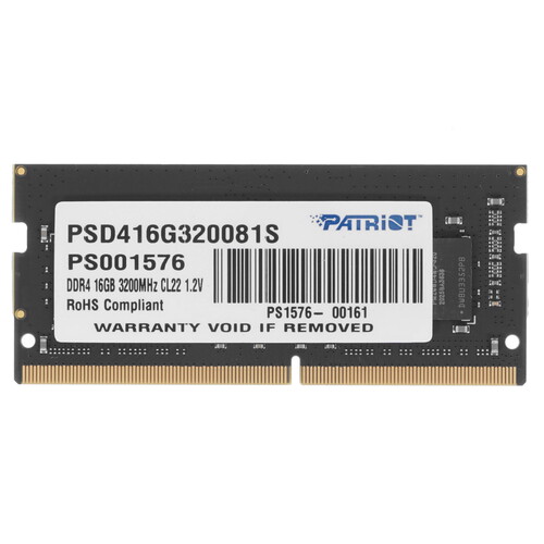 Купить Оперативная память SODIMM Patriot Signature Line [PSD416G320081S] 16 ГБ в интернет-магазине DNS. Характеристики, цена Patriot Signature Line | 1697776.