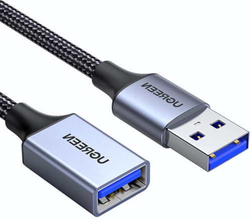Купить Кабель Ugreen USB Type-A - USB Type-A черный 2 м в интернет-магазине DNS. Характеристики, цена  | 9147654.