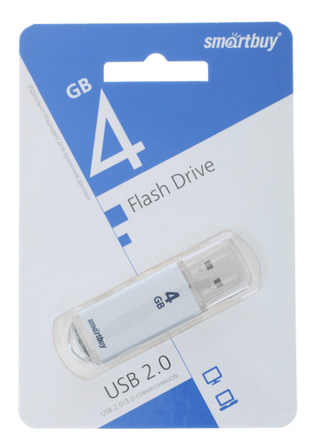Купить Память USB Flash Smartbuy V-Cut [Type-A, 2.0, 4 Gb, металл, серебро] в интернет-магазине DNS. Характеристики, цена Smartbuy V-Cut | 1268397.