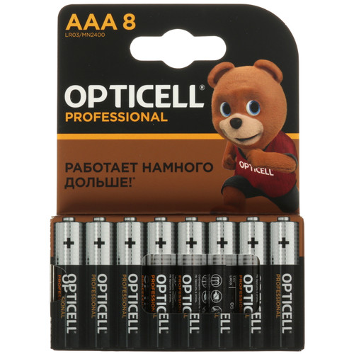 Купить Батарейка Opticell Professional AAA (LR03/FR03) в интернет-магазине DNS. Характеристики, цена Opticell Professional | 5452818.