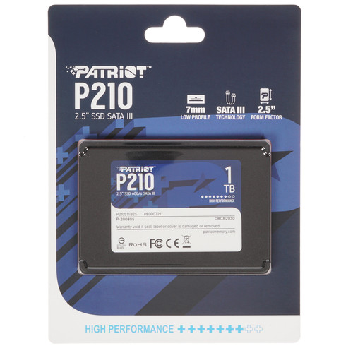 Купить 1000 ГБ 2.5" SATA накопитель Patriot Memory P210 [P210S1TB25] в интернет-магазине DNS. Характеристики, цена Patriot Memory P210 | 4702172.