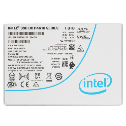 Купить 1600 ГБ Серверный SSD Intel DC P4610 Series [SSDPE2KE016T801] в интернет-магазине DNS. Характеристики, цена Intel DC P4610 Series | 8118119.