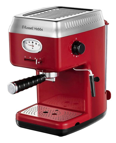 Купить Кофеварка рожковая Russell Hobbs 28250-56 красный в интернет-магазине DNS. Характеристики, цена Russell Hobbs 28250-56 | 9219540.