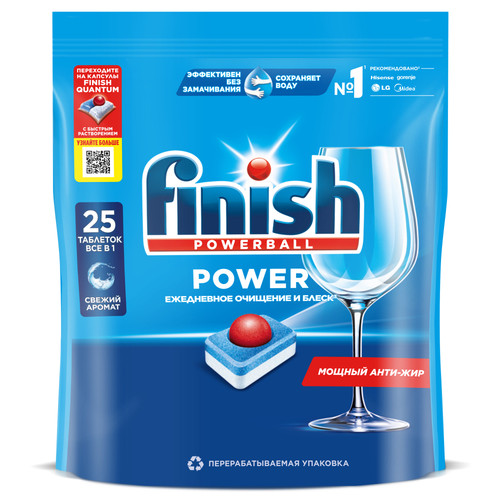 Купить Средство для ПММ Finish Power All in 1 в интернет-магазине DNS. Характеристики, цена Finish Power All in 1 | 5029139.