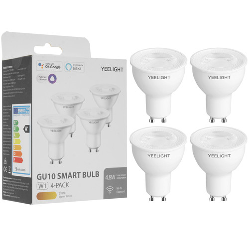 Купить Комплект умных светодиодных ламп Yeelight GU10 Smart bulb W1 в интернет-магазине DNS. Характеристики, цена Yeelight GU10 Smart bulb W1 | 5324260.