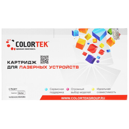 Купить Картридж лазерный Colortek TN-241Y желтый в интернет-магазине DNS. Характеристики, цена Colortek TN-241Y | 5367149.