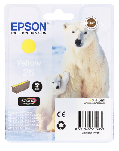 Купить Картридж Epson T2614 желтый в интернет-магазине DNS. Характеристики, цена Epson T2614 | 0158371.
