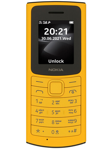 Купить Сотовый телефон Nokia 110 DS 4G (2021) желтый в интернет ...