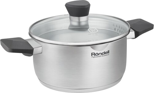 Купить Кастрюля Rondell Strike Grey Ultra RDS-1949 4.8 л 24 см серебристый в интернет-магазине DNS. Характеристики, цена Rondell Strike Grey Ultra RDS-1949 | 9309634.