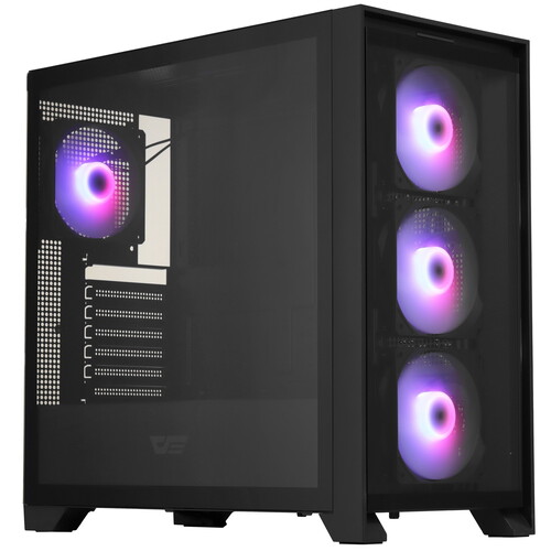 Купить Корпус DarkFlash DRX90 [DC-DRX90 GLASS-B-HQ4] черный в интернет-магазине DNS. Характеристики, цена DarkFlash DRX90 | 5611031.