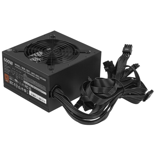 Купить Блок питания Cooler Master MWE Bronze 600W V2 [MPE-6001-ACAAB-EU] черный в интернет-магазине DNS. Характеристики, цена Cooler Master MWE Bronze 600W V2 | 1376580.