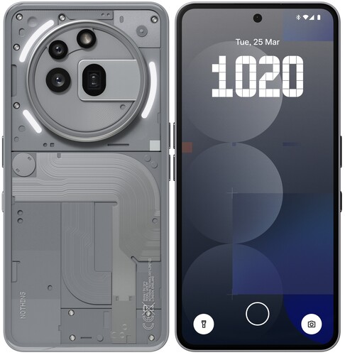 Купить 6.77" Смартфон Nothing Phone 3A Pro 256 ГБ серый в интернет-магазине DNS. Характеристики, цена Nothing Phone 3A Pro | 5618980.