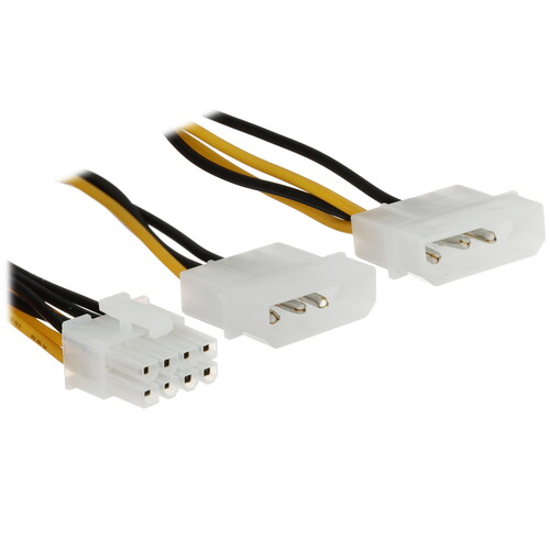 Купить Переходник для видеокарты Aceline 2xMolex(M) - PCI-E 8pin(F) в интернет-магазине DNS. Характеристики, цена Aceline 2xMolex(M) - PCI-E 8pin(F) | 9084739.
