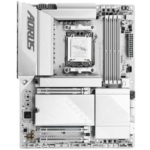 Купить Материнская плата GIGABYTE X870E AORUS ELITE WIFI7 ICE в интернет-магазине DNS. Характеристики, цена GIGABYTE X870E AORUS ELITE WIFI7 ICE | 5622570.