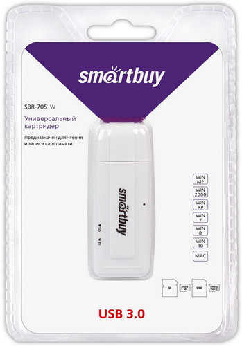 Купить Кард-ридер Smartbuy 705 в интернет-магазине DNS. Характеристики, цена Smartbuy 705 | 9221407.