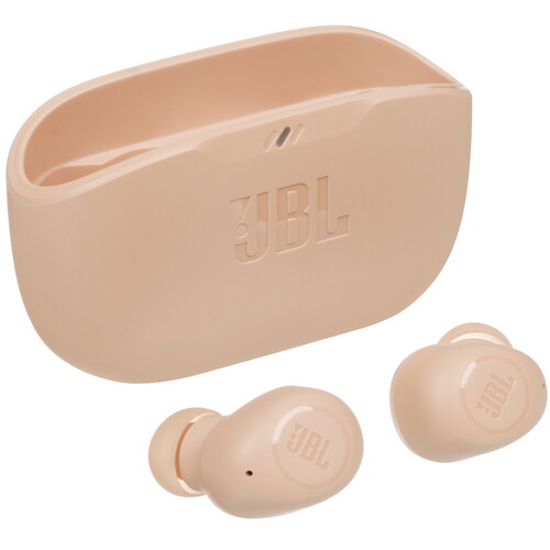 Купить Наушники TWS JBL Wave Buds  бежевый 2021 в интернет-магазине DNS. Характеристики, цена JBL Wave Buds | 5436844.