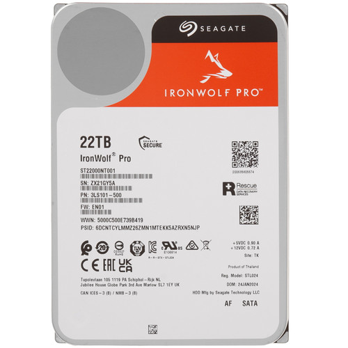 Купить 22 ТБ Жесткий диск Seagate IronWolf Pro [ST22000NT001] в интернет-магазине DNS. Характеристики, цена Seagate IronWolf Pro | 5435069.