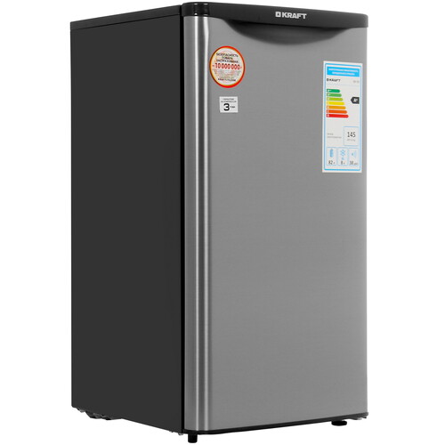 Купить Холодильник компактный   KRAFT BR-95I серебристый в интернет-магазине DNS. Характеристики, цена KRAFT BR-95I | 1109739.