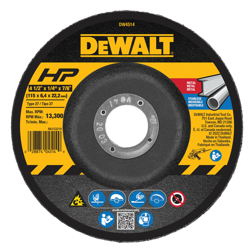 Купить Диск обдирочный DeWalt DW4514 в интернет-магазине DNS. Характеристики, цена DeWalt DW4514 | 5940007.