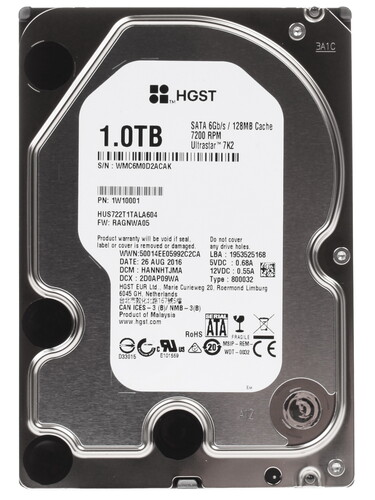 Купить 1 ТБ Жесткий диск Hitachi Ultrastar [1W10001] в интернет-магазине DNS. Характеристики, цена Hitachi Ultrastar | 1079240.