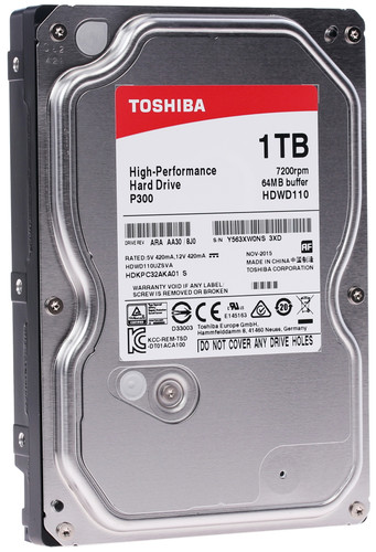 Купить 1 ТБ Жесткий диск Toshiba P300 [HDWD110UZSVA] в интернет-магазине DNS. Характеристики, цена Toshiba P300 | 7942311.