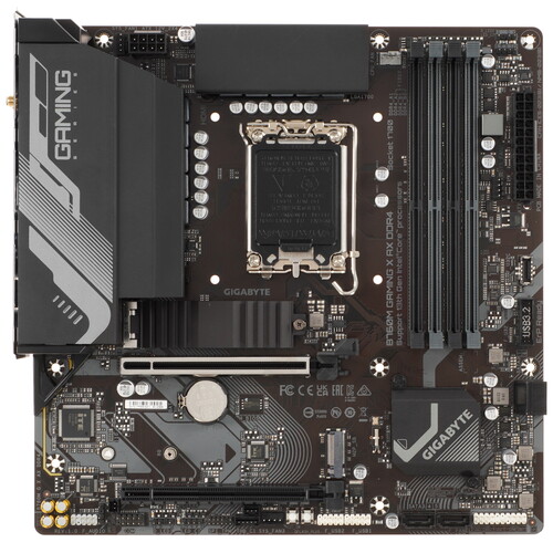 Купить Материнская плата GIGABYTE B760M GAMING X AX DDR4 в интернет-магазине DNS. Характеристики, цена GIGABYTE B760M GAMING X AX DDR4 | 5087581.
