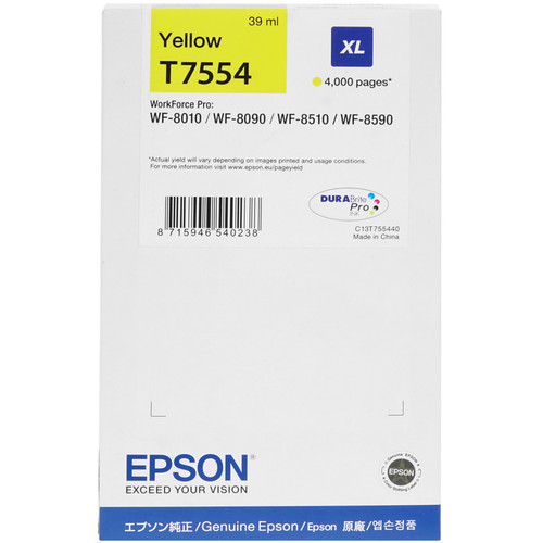 Купить Картридж Epson T7554 XL желтый в интернет-магазине DNS. Характеристики, цена Epson T7554 XL | 7974848.