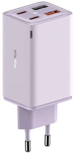 Купить Сетевое зарядное устройство Baseus GaN6 Pro USB-2C+2A фиолетовый в интернет-магазине DNS. Характеристики, цена Baseus GaN6 Pro USB-2C+2A | 9309269.