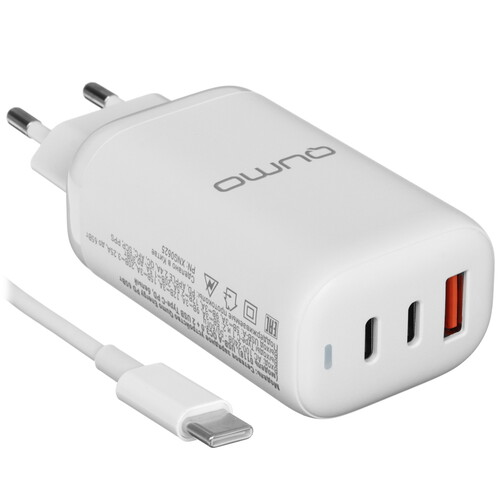 Купить Сетевое зарядное устройство QUMO Energy PD 65W белый в интернет-магазине DNS. Характеристики, цена QUMO Energy PD 65W | 5627903.