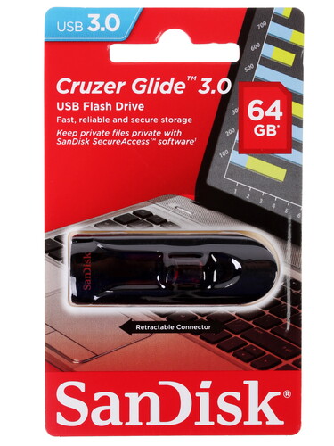 Купить Память USB Flash 64 ГБ SanDisk Cruzer Glide [SDCZ600-064G-G35] в интернет-магазине DNS. Характеристики, цена SanDisk Cruzer Glide | 1030121.