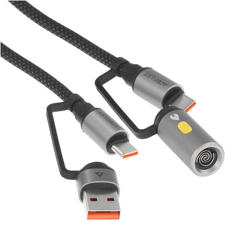Купить Кабель ACEFAST USB Type-C - USB Type-A, USB Type-C серый 1.2 м в интернет-магазине DNS. Характеристики, цена Acefast | 9258669.