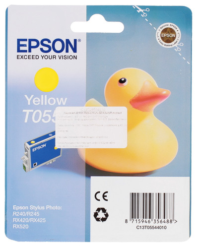 Купить Картридж Epson T0554 желтый в интернет-магазине DNS. Характеристики, цена Epson T0554 | 0010506.