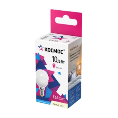 Купить Комплект светодиодных ламп Космос Lksm_LED10.5wGL45E1430 в интернет-магазине DNS. Характеристики, цена Космос Lksm_LED10.5wGL45E1430 | 9303077.
