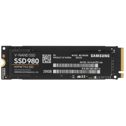 Купить 250 ГБ M.2 NVMe накопитель Samsung 980 [MZ-V8V250EU] в интернет-магазине DNS. Характеристики, цена Samsung 980 | 9358069.