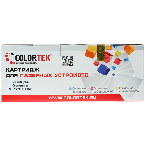 Купить Картридж лазерный Colortek CF230A черный, с чипом в интернет-магазине DNS. Характеристики, цена Colortek CF230A | 1200947.