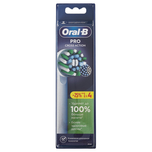 Купить Набор сменных насадок Braun Oral-B EB50RX Pro CrossAction в интернет-магазине DNS. Характеристики, цена Braun Oral-B EB50RX Pro CrossAction | 9144603.