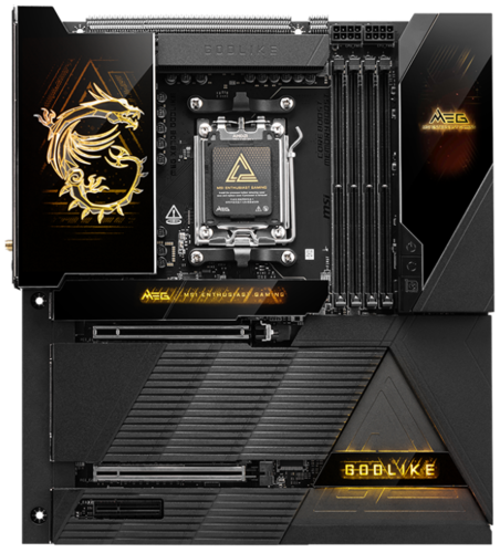 Купить Материнская плата MSI MEG X870E GODLIKE в интернет-магазине DNS. Характеристики, цена MSI MEG X870E GODLIKE | 5494327.