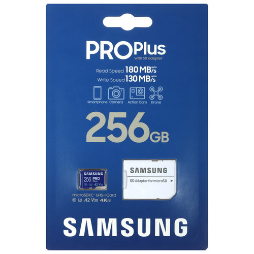 Купить Карта памяти Samsung PRO Plus microSDXC 256 ГБ [MB-MD256SA/UE] в интернет-магазине DNS. Характеристики, цена  | 5608741.