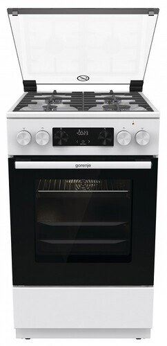 Купить Комбинированная плита Gorenje GKS5C74WF белый в интернет-магазине DNS. Характеристики, цена Gorenje GKS5C74WF | 9281367.