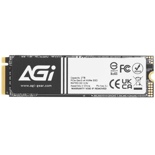 Купить 2000 ГБ M.2 NVMe накопитель AGI AI298 [AGI2T0GIMAI298] в интернет-магазине DNS. Характеристики, цена AGI AI298 | 5470659.
