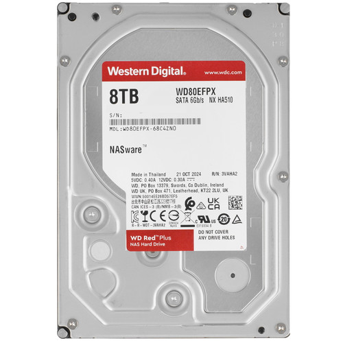 Купить 8 ТБ Жесткий диск WD Red Plus [WD80EFPX] в интернет-магазине DNS. Характеристики, цена WD Red Plus | 5478558.