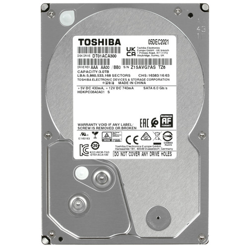 Купить 3 ТБ Жесткий диск Toshiba DT01 [DT01ACA300] в интернет-магазине DNS. Характеристики, цена Toshiba DT01 | 5053829.