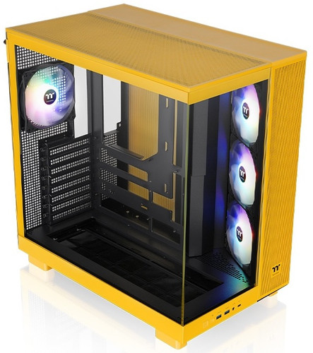 Купить Корпус Thermaltake View 380 XL TG ARGB Bumblebee [CA-11E-00M4WN-00] желтый в интернет-магазине DNS. Характеристики, цена Thermaltake View 380 XL TG ARGB Bumblebee | 5612982.
