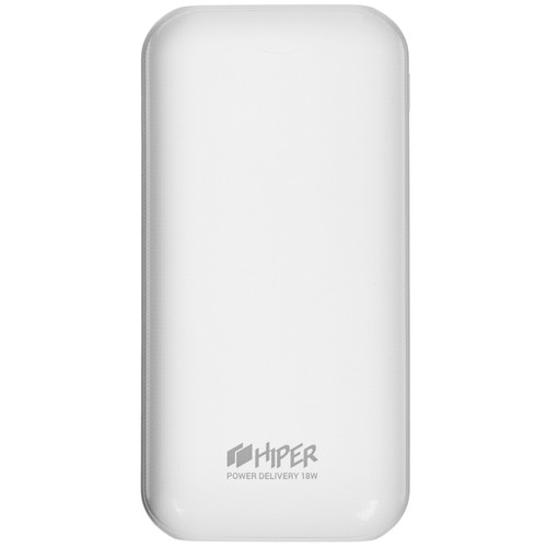Купить Портативный аккумулятор 30 000 mAh HIPER (18W, 2xUSB A, 2 в 1 (microUSB+USB-C), пластик, белый, QC&PD, LED) [RPX30000 White] в интернет-магазине DNS. Характеристики, цена  | 1606009.