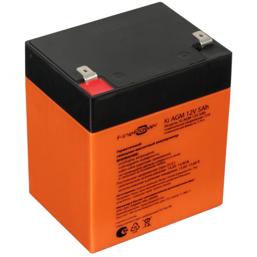 Купить Аккумуляторная батарея для ИБП FinePower Ki AGM 12V 5Ah в интернет-магазине DNS. Характеристики, цена FinePower Ki AGM 12V 5Ah | 5494384.
